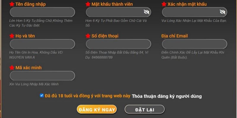 Thao tác 3 bước đăng ký tài khoản mới